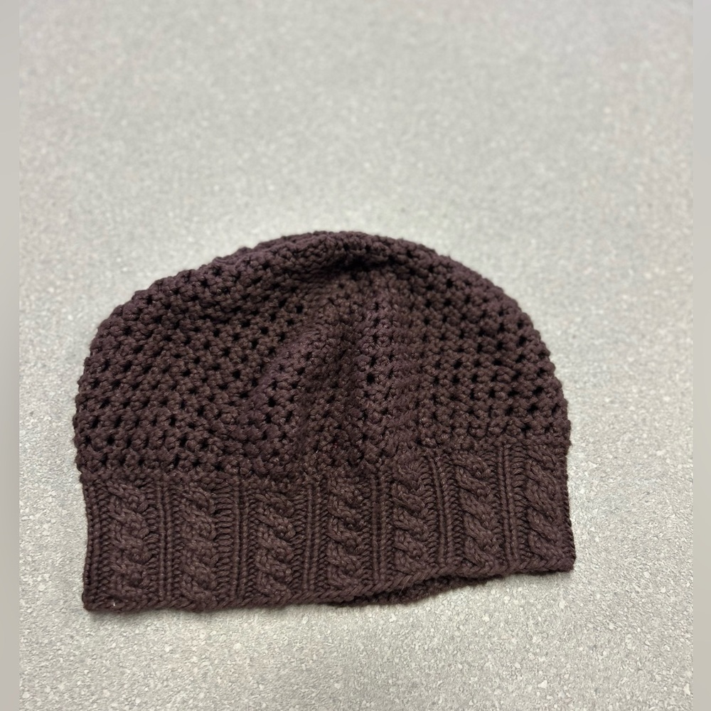 San Diego brown crochet beanie